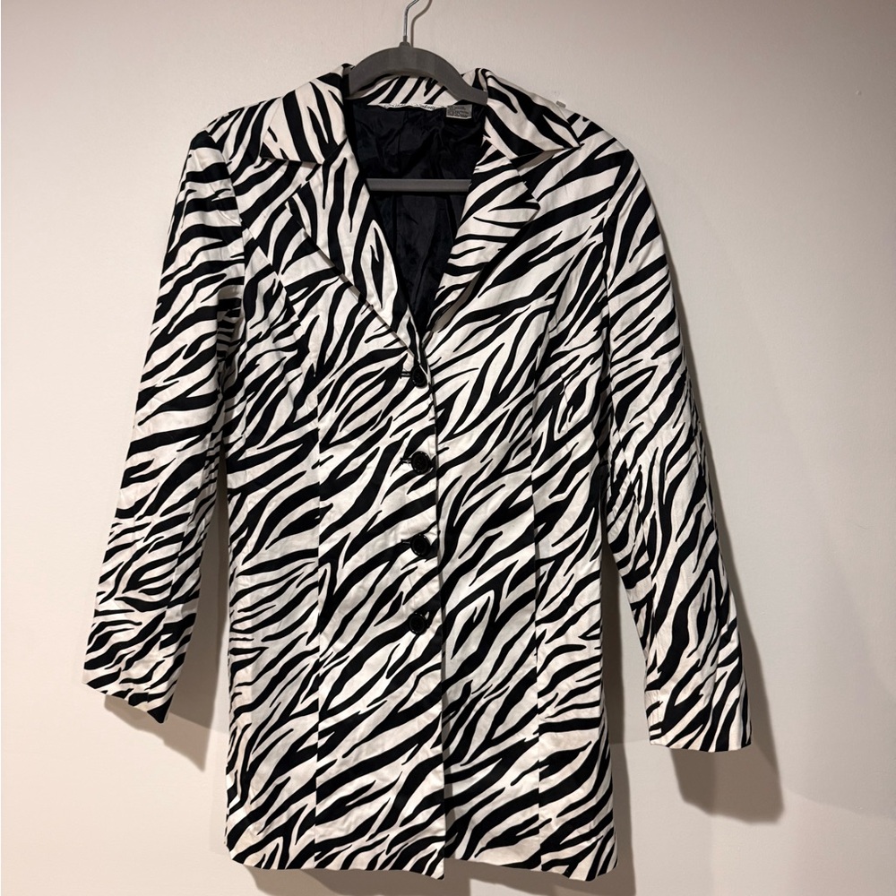 Women's Zebra Print Blazer